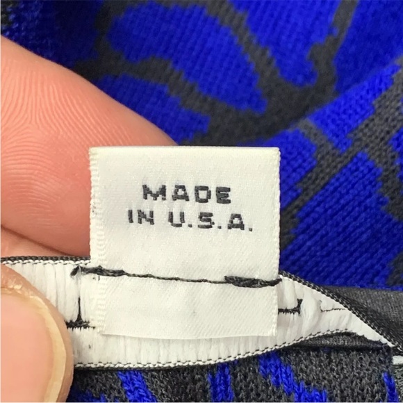 ST. JOHN  Leopard Animal Print Blue Black Silk Blend Stretch Tank Top Size S - Picture 4 of 9